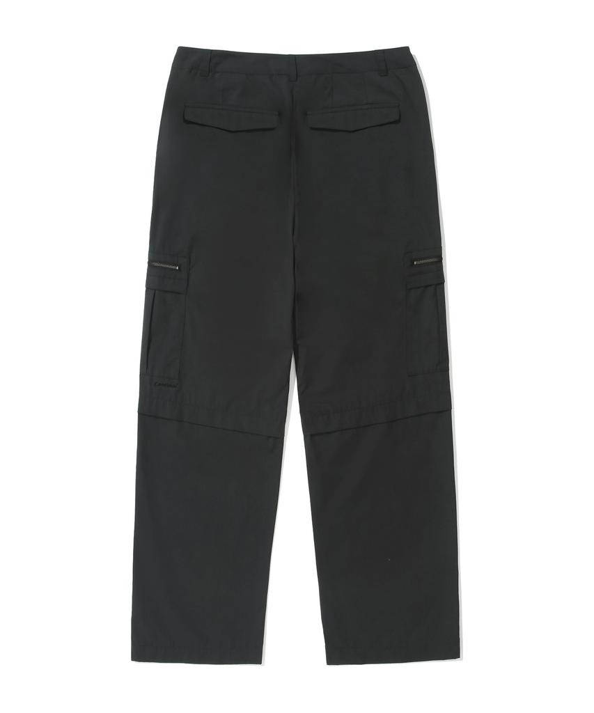 COVERNAT WOMAN Zipper Pocket Cargo Pants Black