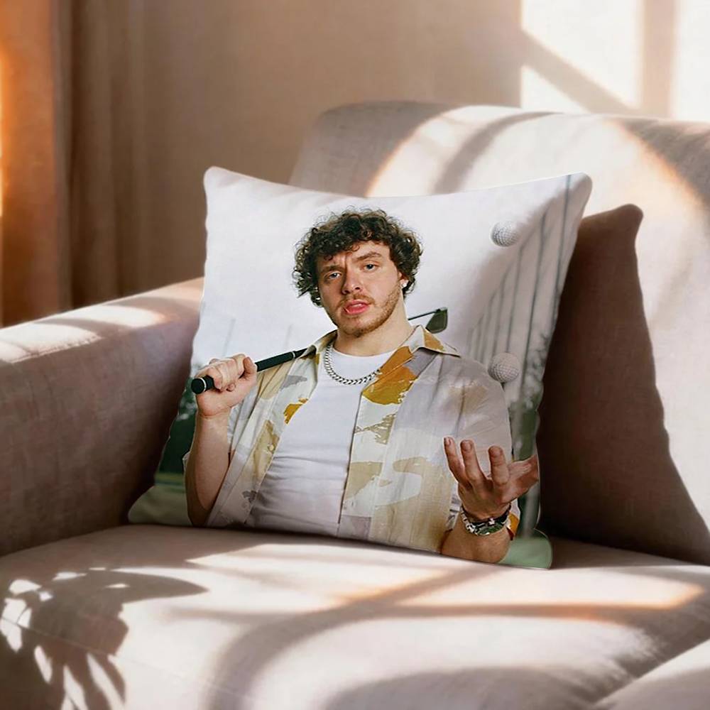 Singer Jack HHarlow  Pillow Case Pattern Printed Pillowcase For Living Room Sofa Cushion Cover
