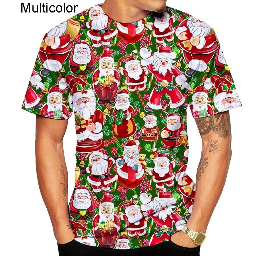 New Fashion Christmas Eve 3d Printed T-shirt Casual Short Sleeve T-shirt for Both Men and Women