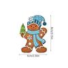 12-36Pcs Cute Cartoon Gingerbread Man Ornaments Xmas Tree Wooden Hanging Pendants 2025 Xmas Party Home Decoration Kids Gift