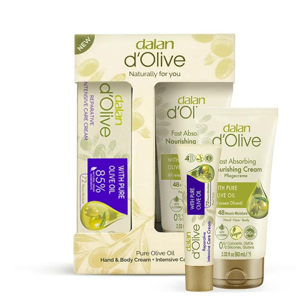 DALAN d Olive Nourishing Hand Cream Duo Set (Intensive Cream 20ml+Nourishing Cream 60ml)