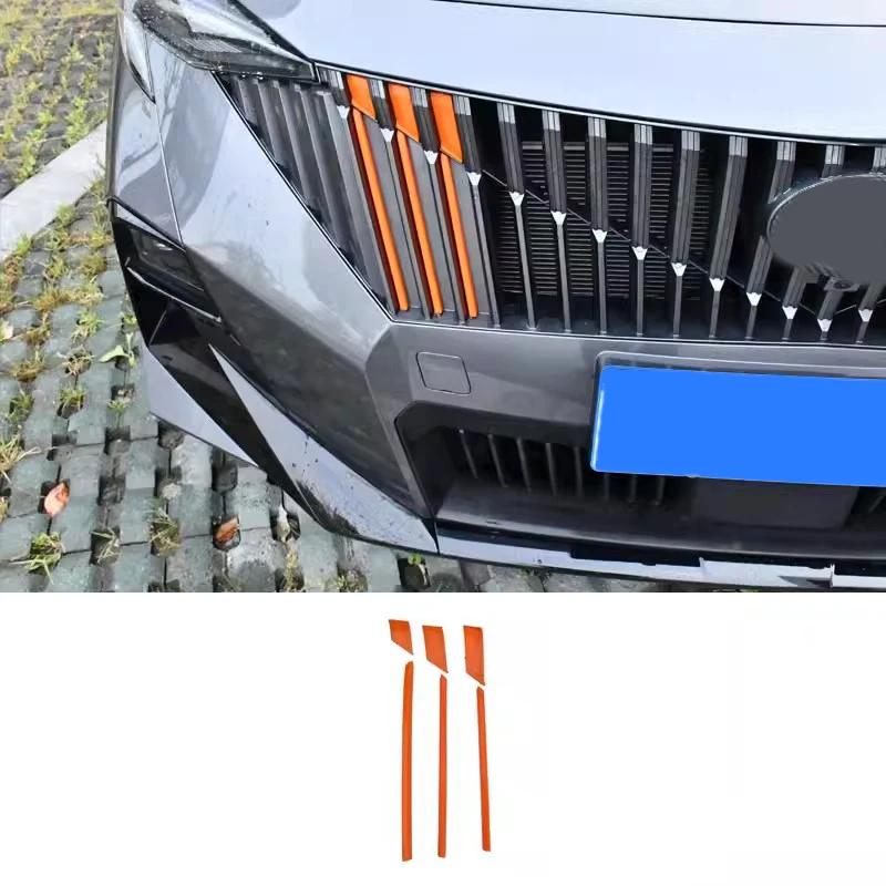 Модификация передней решетки Рамка противотуманной фары Декоративная полоса для Trumpchi GAC GS3 2024 Автомобили Модификация Стайлинг Аксессуары Passenger seat-1set