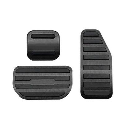 SAWAKAKI Aluminum Accelerator Brake and Parking Brake Pedal Covers Set for Suzuki XBEE Alto Lapin Hustler Wagon R Stingray Spacia Solio Bandit Black