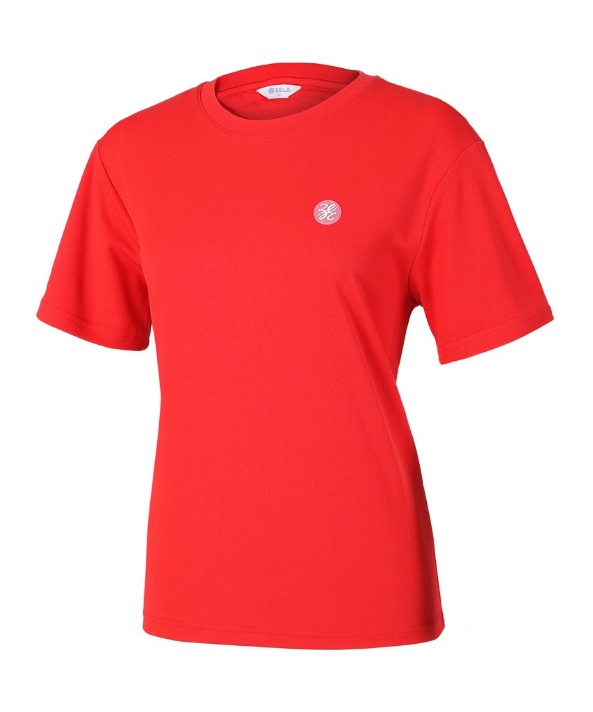 2ELA Women'S Petit Shine Aerocool Pk Round Short Sleeve T-Shirt 4 Colors
