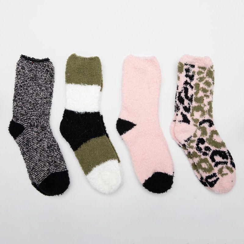 Set of 4 Pairs of Zarina Slipper Socks for Women LULU CASTAGNETTE