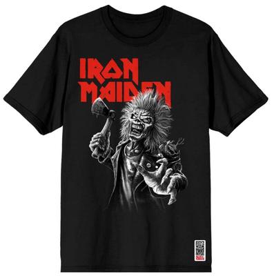 Iron Maiden Rock Art T-Shirt Ideal für Enthusiasten, die Metalls legendäres Erbe und einen ausgefallenen Stil in lässigen T-Shirts schätzen