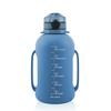 Collapsible Silicone Water Bottle, Large Capacity Leakproof Foldable Cup with Strap, BPA Free Portable Water Jug for Sports