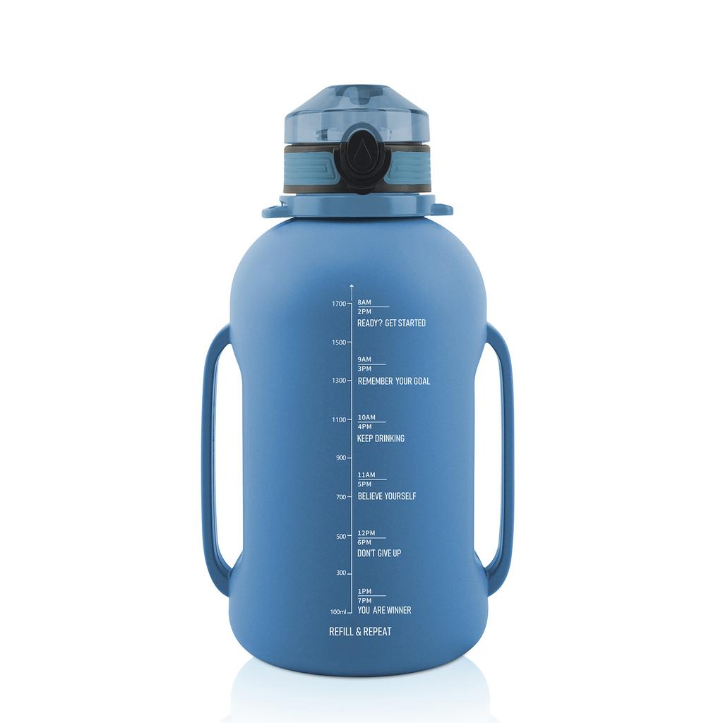 Collapsible Silicone Water Bottle, Large Capacity Leakproof Foldable Cup with Strap, BPA Free Portable Water Jug for Sports