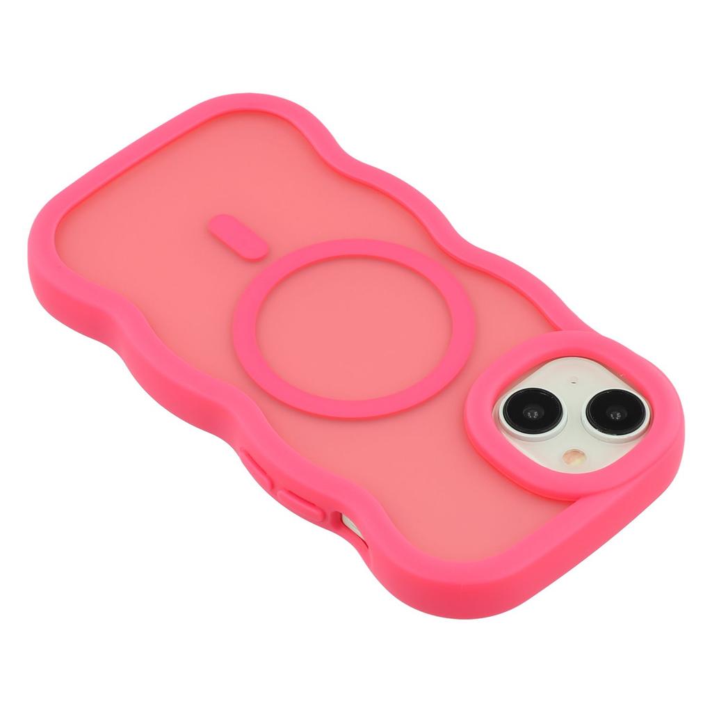 Etui do iPhone'a 14 Kompatybilne z MagSafe TPU + PC Tylna Pokrywa Telefonu Skóra Dotyk Kształt Fali