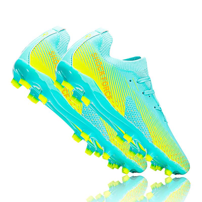 Zhongbang Football Shoes Fg Pegged Leather Foot Boys And Girls Children And Teenagers Students Natural Grass Non-Slip Competition Shoes