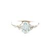 2023 New Copper Princess Ring with White Zircon Simulated Diamond