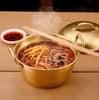 Double Ear Noodle Pot Crafted from 304 Stainless Steel with Wooden Handle for Ramen Soup and Hot Pot Applications