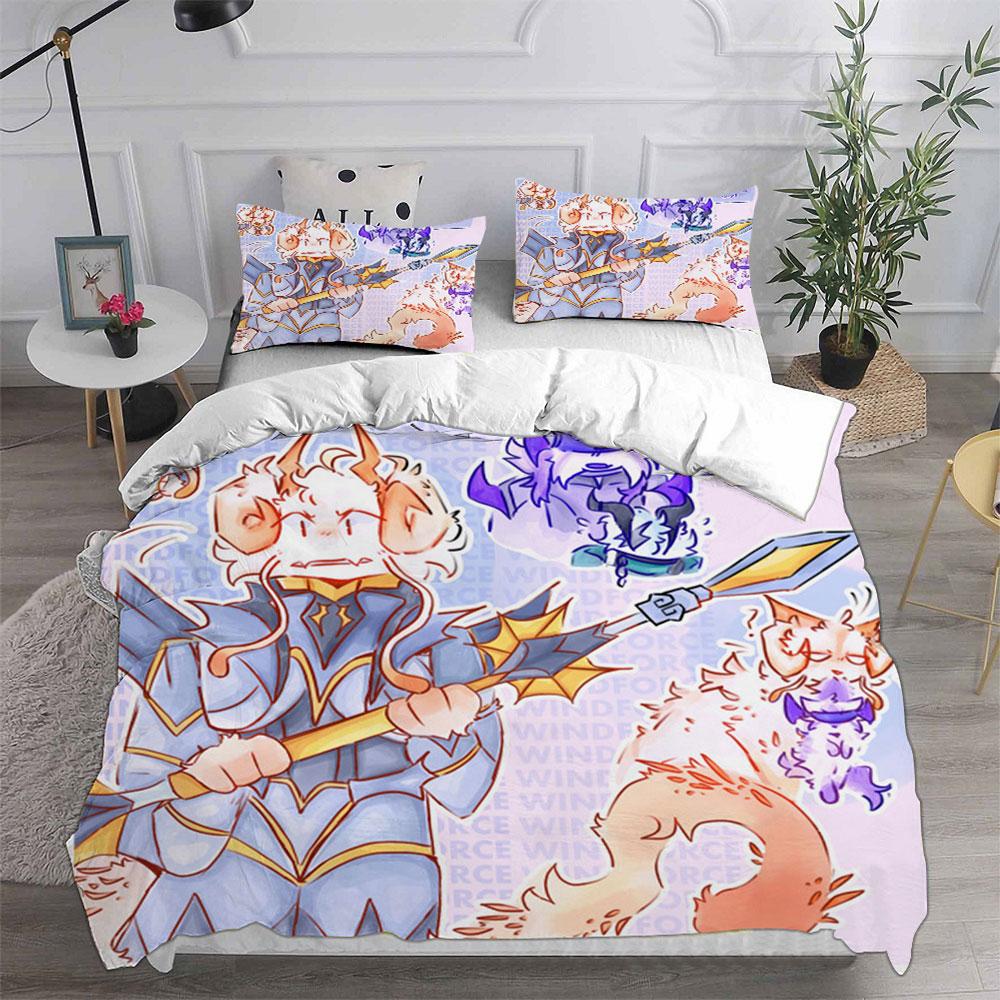 

Phighting Bedding Sets Cartoon Bed Cover Comforter Duvet Cover Pillow Case 2-3 Pieces Sets Kids Adult Bedroom Decoration EU Single 135x200cm