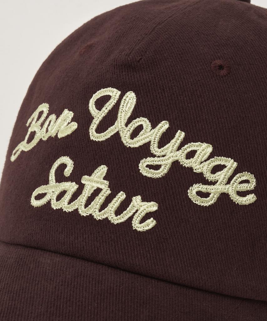 Seteo Bon Voyage 5 Panel Ball Cap Burgundy