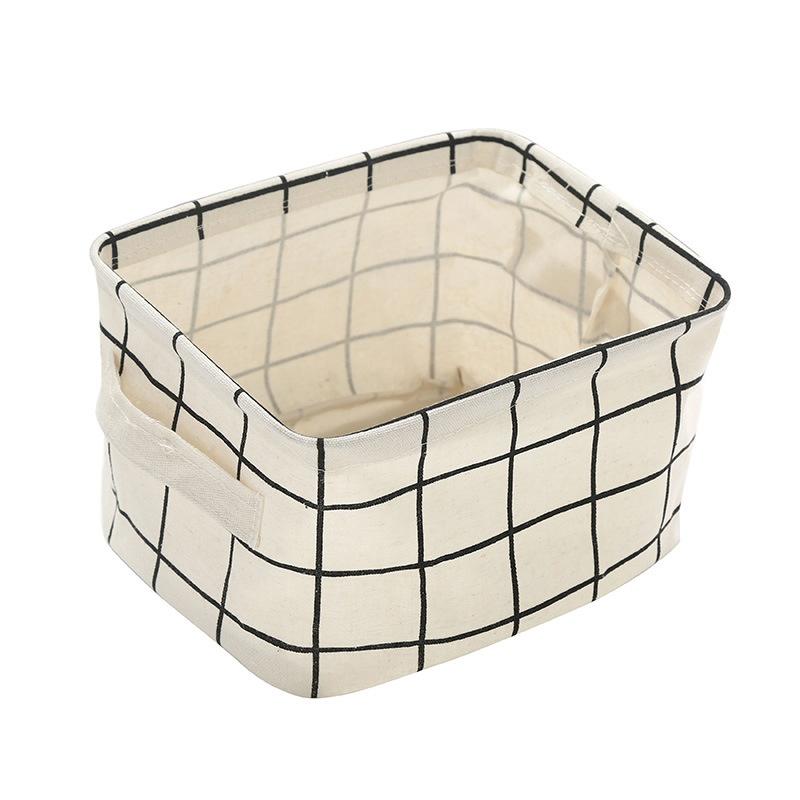 1PC Folding Desktop Storage Box Waterproof Toy Sundries Storage Basket Cosmetic Underwear Storage Office Stationery Organizer army green
