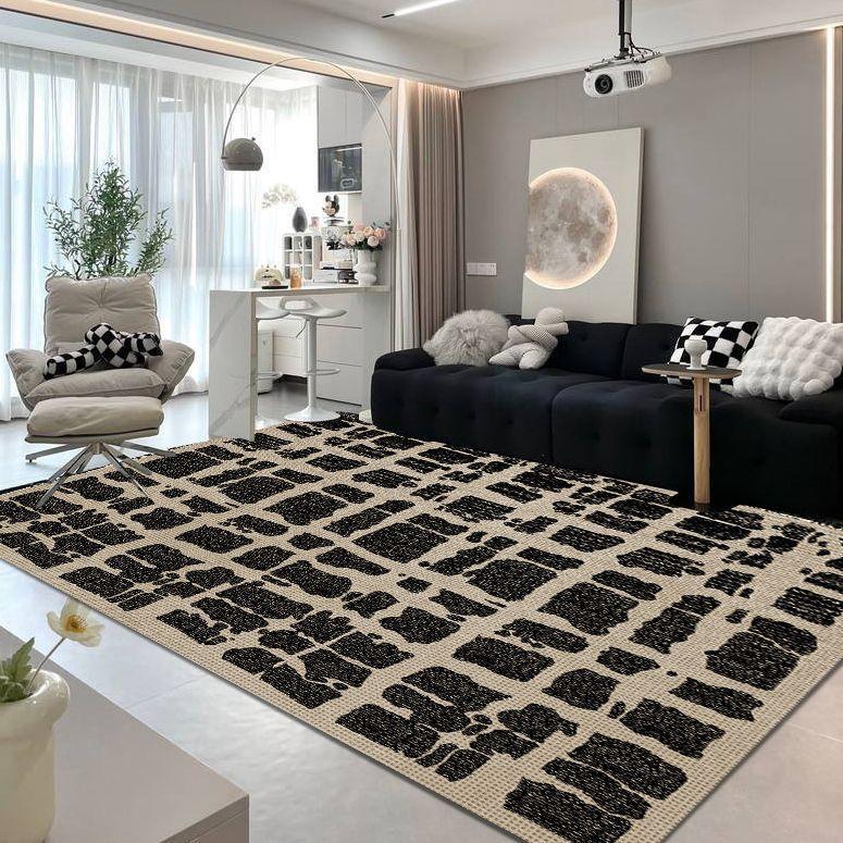 Nordic Modern Abstract Carpets for Living Room Home Floor Mat Study Large Area Rug Washable Bedroom Decor Minimalist Carpet