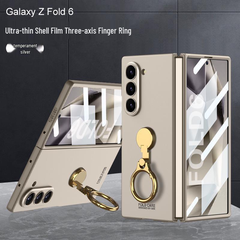 Schlanke faltbare Hülle mit Fingerring für Samsung Galaxy Z Fold6