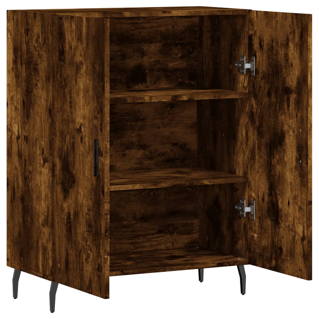 Sideboard Smoked Oak 69.5 X 34 X 90 Cm Wood Based Panel