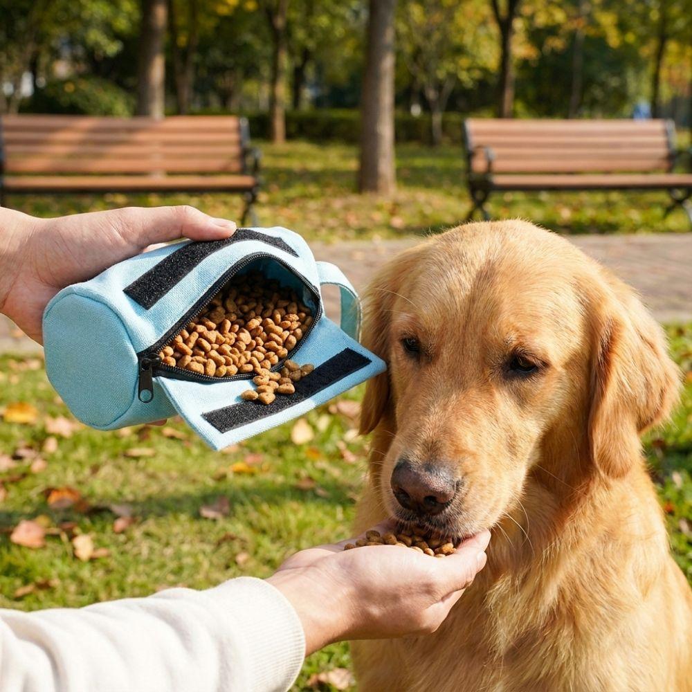 Portable Dog Training Treat Bags Leak-proof Dog Food Storage Bag Pet Snack Pouch  Outdoor Travel