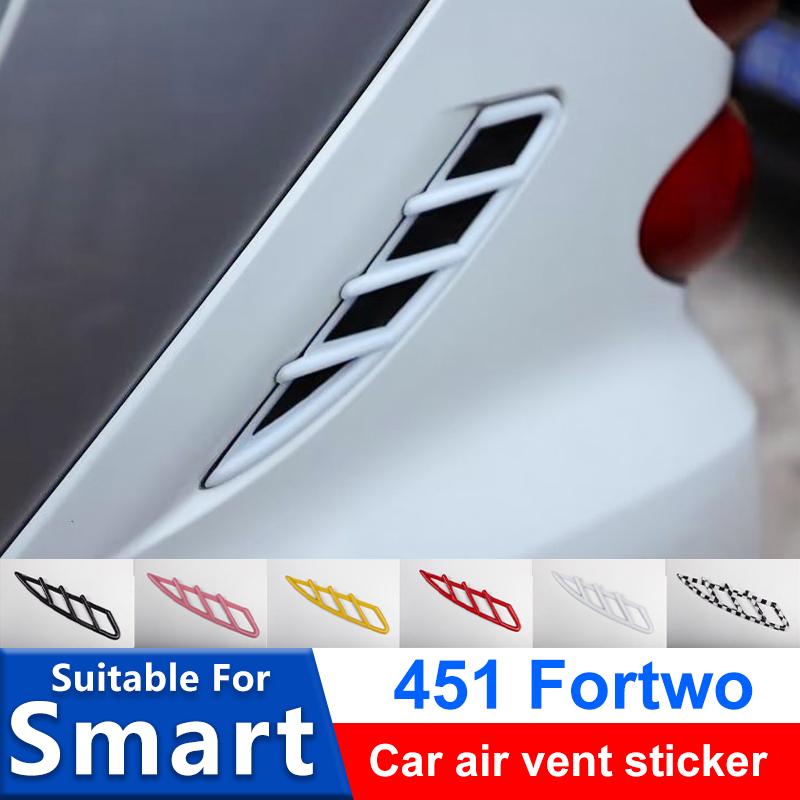 

Car Body Stickers For Smart 451 Fortwo Accessories Car Exterior Side Air Outlet Flank Modification Decorative