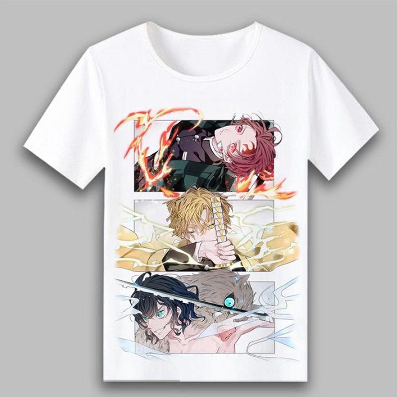 

2023 New Women s T-Shirts Kawaii Kimetsu No Yaiba Graphic Short Sleeve T-Shirt Harajuku Ullzang Unisex Oversized T Shirt Female XL