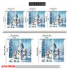 2pcs,2D Plane Printing Print Curtains Snowman & Winter Polyester Woven (without Rod) All Seasons Ldeal for Various Room Types