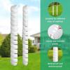 Tree Bark Cover 40cm Tree Bark Protector Spiral Flexible Tree Guard Plastic Tube Wraps Bites Proof Cover Deer Prevention