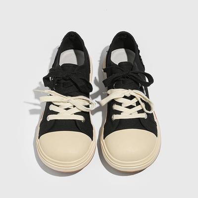 Shoes Men'S Summer New Handsome Trendy Shoes Niche Casual Canvas Shoes Trendy Retro Versatile Sports Big Head Shoes