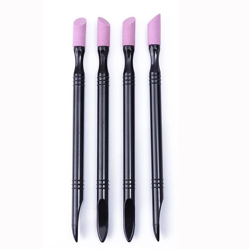 

1 шт. двухсторонний инструмент для удаления кутикулы с ногтей, моющийся акриловый толкатель омертвевшей кожи, триммер, маникюрные инструменты для профессионального дизайна ногтей