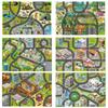 Children'S Parent-Child Crawling Game Pad Foldable Baby Pad Urban Animals Various Crawling Outdoor