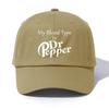 1pc MY BLOOD TYPE S DrPepper Print Baseball Cap for AdultsMinimalist Retro Style Casual Soft Adjustable Dad HatPerfect As Gift