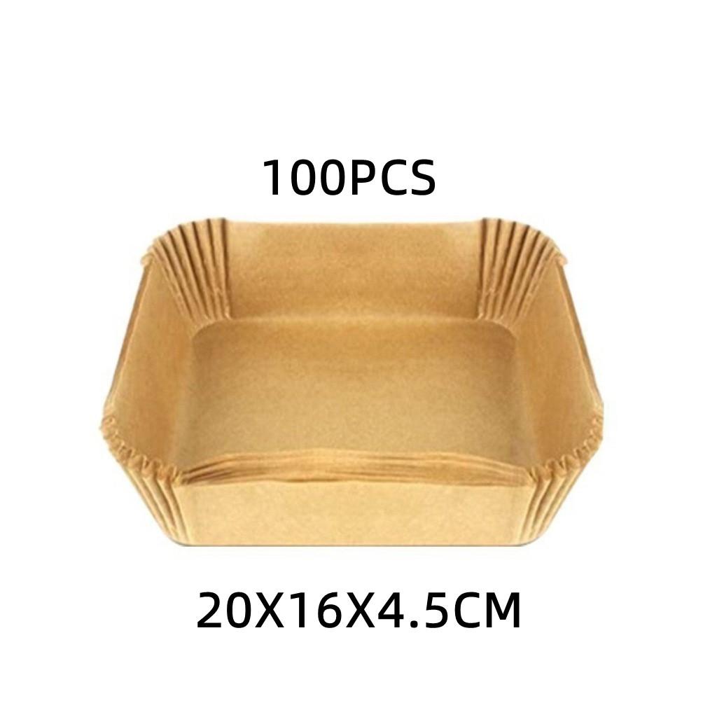 50/100Pcs Disposable Air Fryer Paper Non-Stick Airfryer Baking Papers Round Air-Fryer Paper Liners Paper Kitchen Accessories