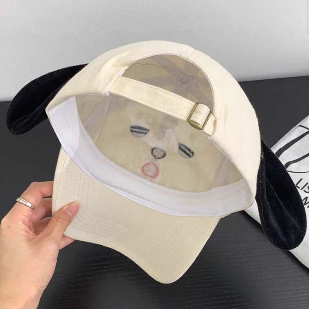 Breathable Eyewear Puppy Cap Sweet Puppy Hat with Big Ears Headset Dog Baseball Cap  Sunshade