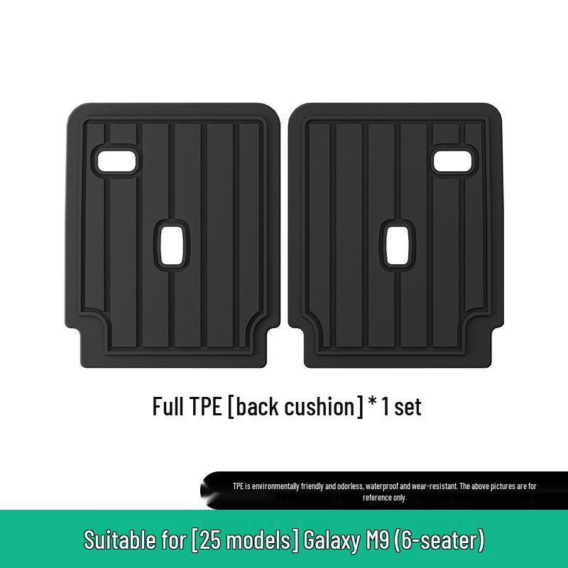 Galaxy M9 Trunk & Seat Back Mat: Fits 25 Models, TPE Material, Anti-Dirt Protection