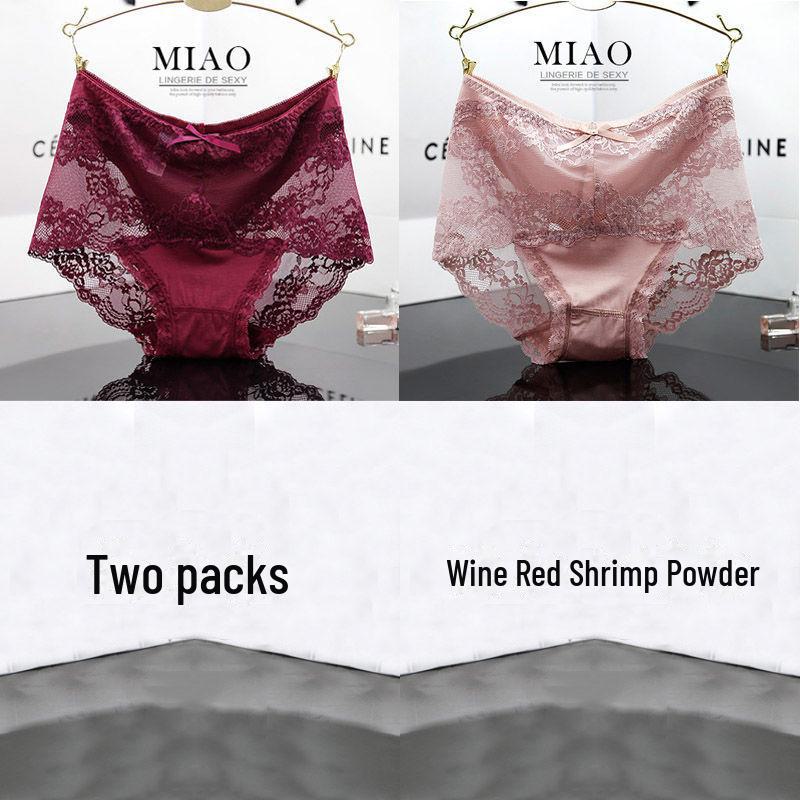 

4 пары кружевных трусиков с высокой талией для женщин больших размеров, черные, ажурный дизайн, модальная ткань, средняя талия, подходят для веса до 200 фунтов. L (100-125 jin)