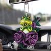 New Exciting Green Frog Car Charm Adorable Acrylic Keychain Home Decor Accessory