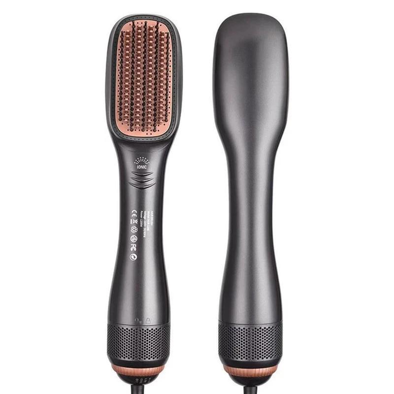 

Cepillo de aire caliente 3 en 1, peine alisador y rizador eléctrico para peinado rápido del cabello