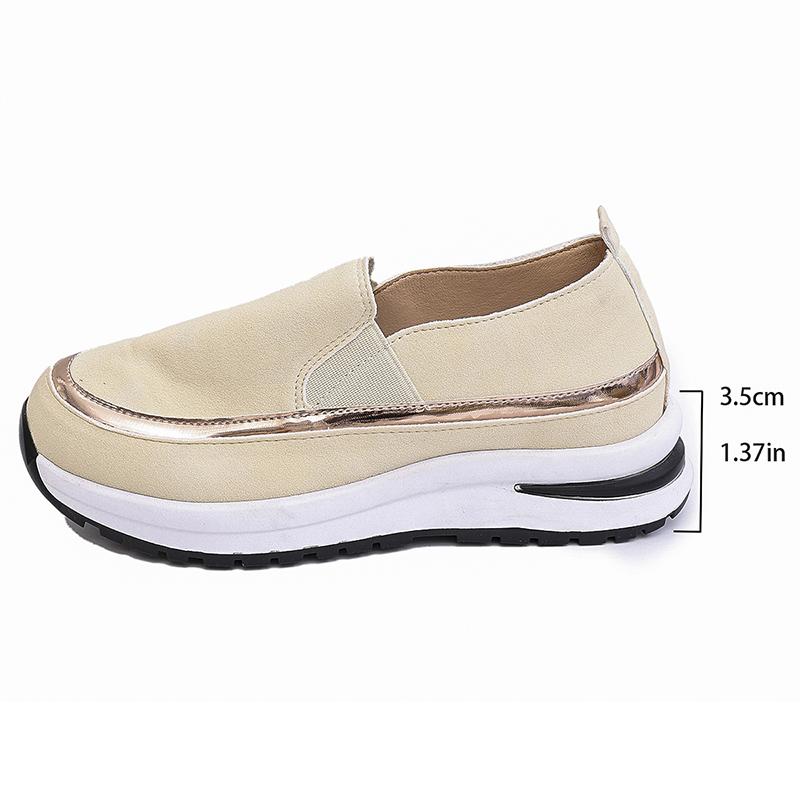 Fashion Women's Casual Sports Sneakers Comfortable Slip On Thick Sole Walking Shoes Woman Lightweight Non Slip Platform Running Shoes