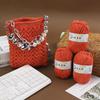 50g Sparkling Thread Silver Wire Hollow Cotton Yarn Crochet Butterfly Broken Silver Bag Hat Round Strand Cotton Material Bag