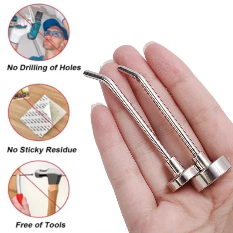1/20x Right Angle Racks Detachable Magnets Hangers for Towel Grill Multi-purpose Hanging Holders Home Kitchen Bar Storage Hooks