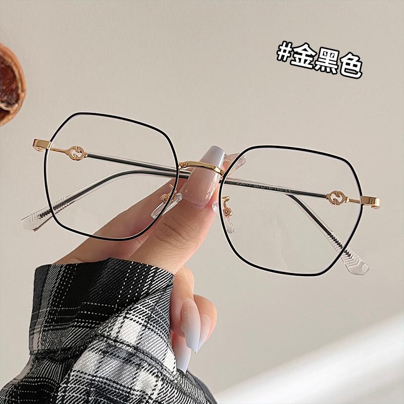 Polygon Shape Glasses Men New Stylish Blue Light Blocking Glasses Women European American Style Female Eyeglass