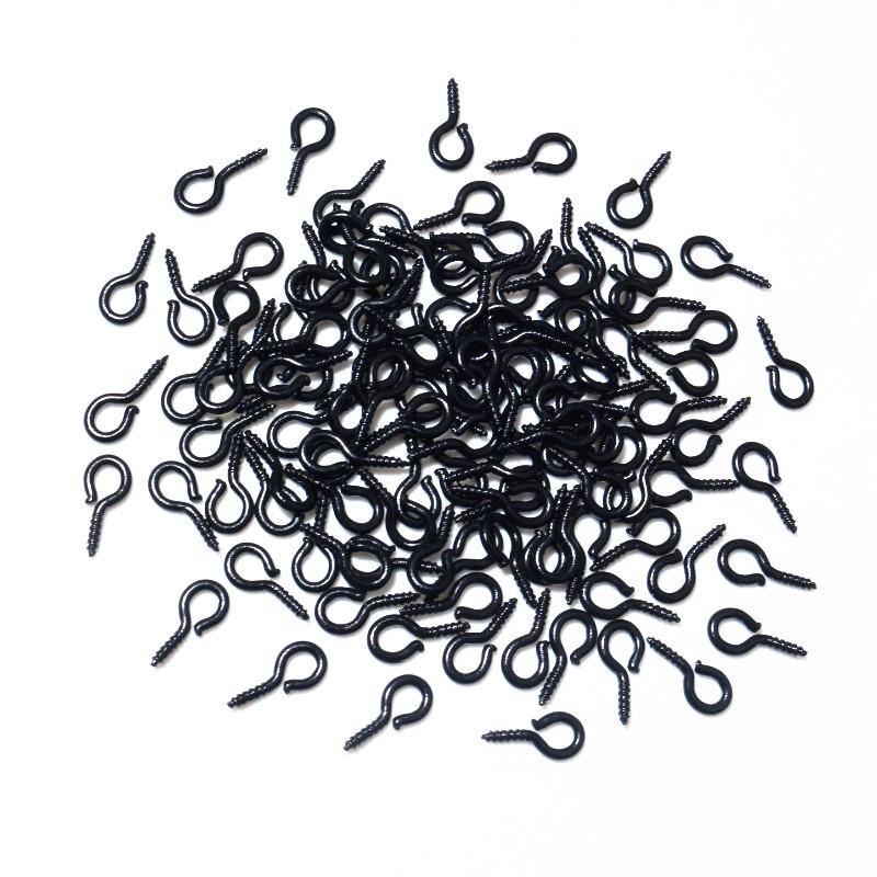 

200Pcs/lot 8*4mm Colorful Small Tiny Mini Eye Pins Eyepins Hooks Eyelets Screw For DIY Jewelry Making Supplies Accessories