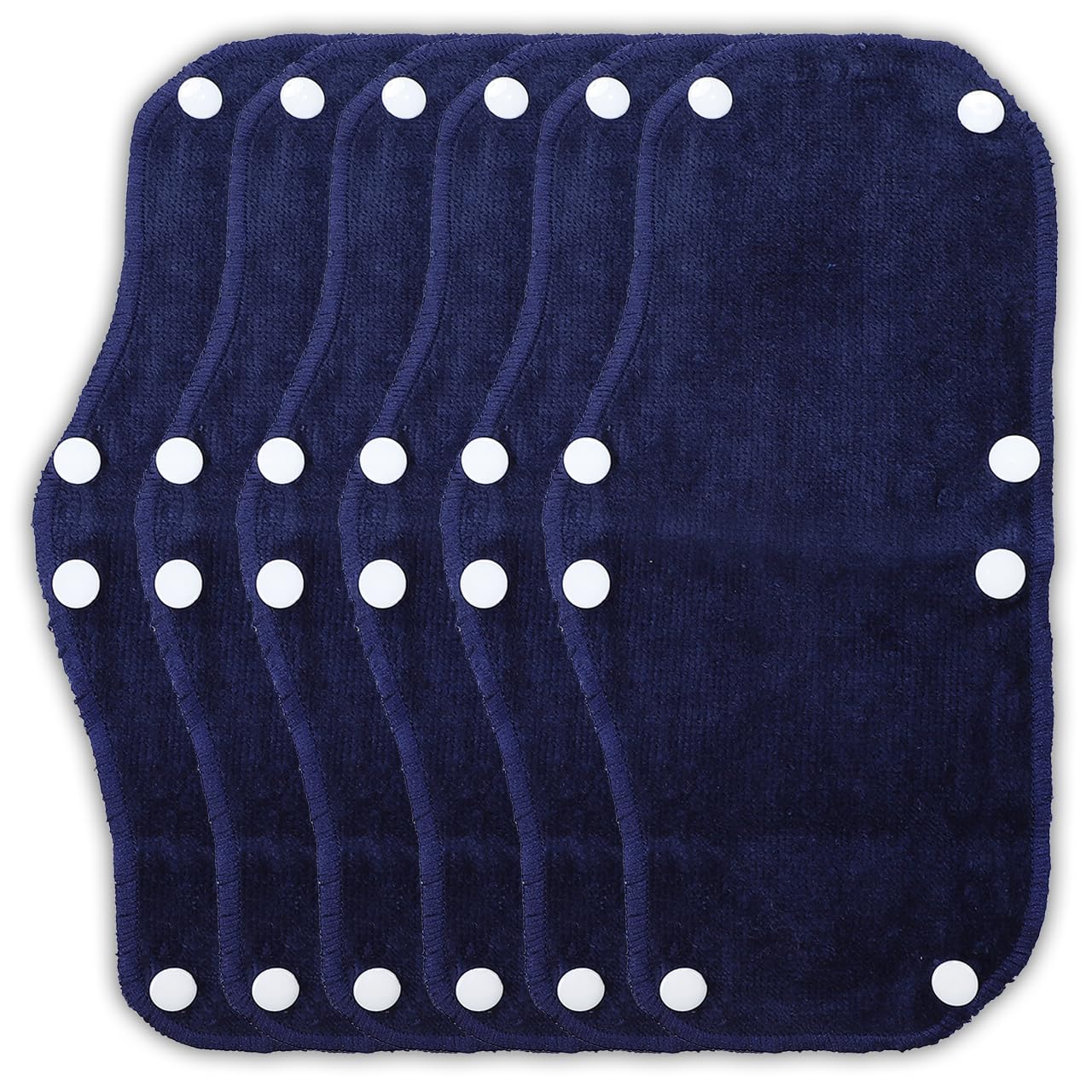 

Rimikuru Sweat Absorbing Pads for Hats and Washable and Sweat Absorbing Sweat Control Helmets, 6-Pack, Reusable, Pads, Washable, (Navy)