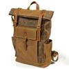 Muchuan Waxed Canvas Backpack: Large, Casual European & American Style, Waterproof Travel Bag for Men