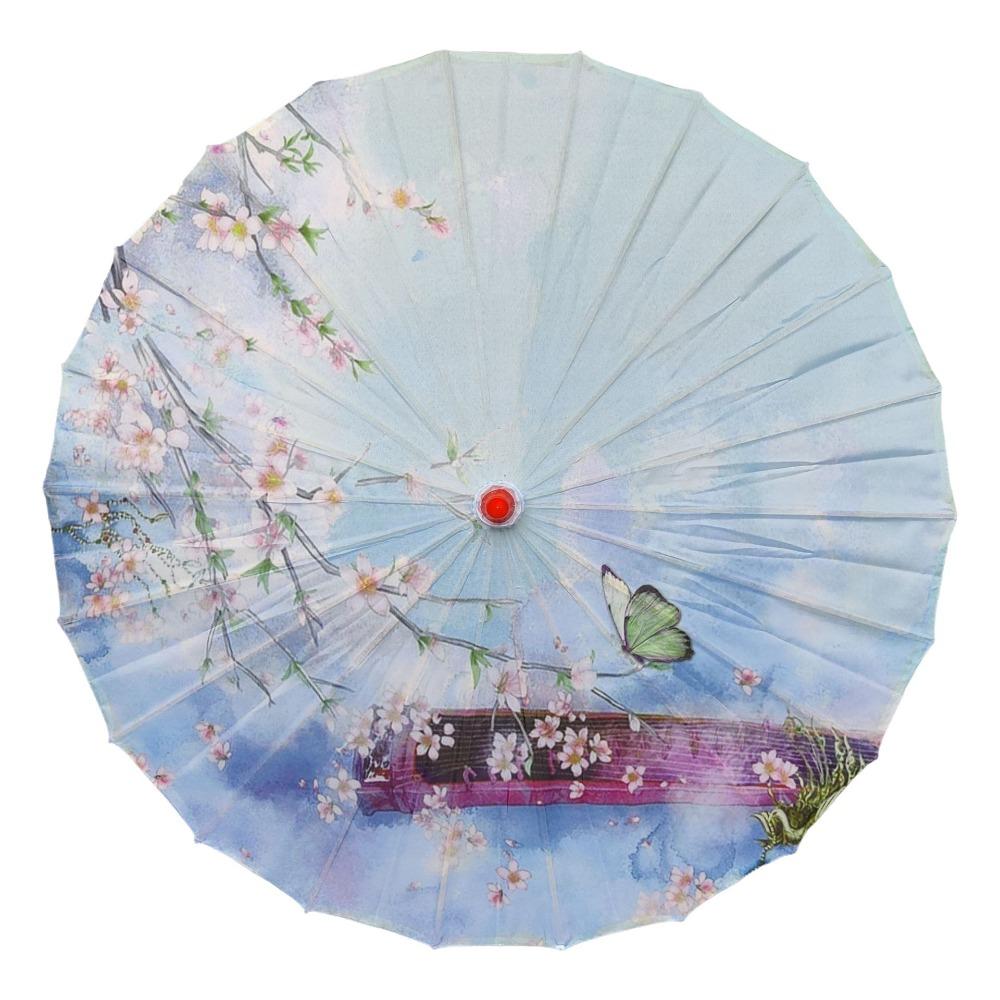 70 Cm Silk Cloth Women Umbrella Chinese Style Chinese Oil Paper Umbrella  Photograph Prop