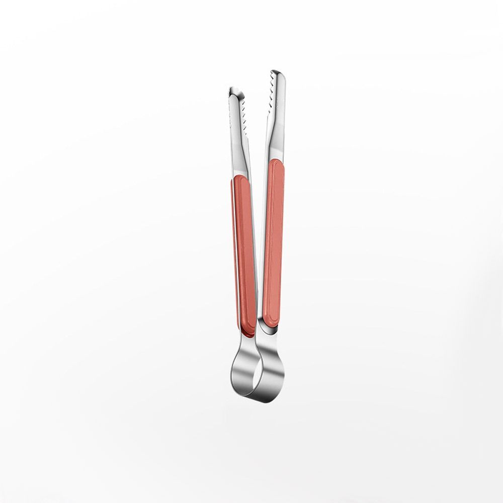 

Utensil Tong Food Tongs Stainless Steel Cooking Tongs Household Toast Bread Clamp Kitchen Tools S рожевий