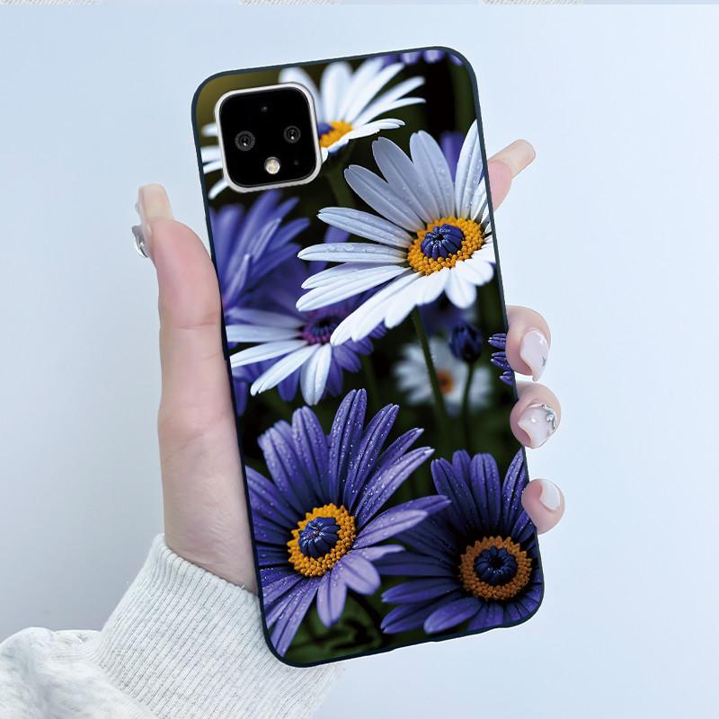 Casing For Google Pixel 4 / 4XL /4 XL Super-Thin Slim Case Aesthetic Luxury Cute Cool Boys Girls Black Matte Soft Silicone Cover