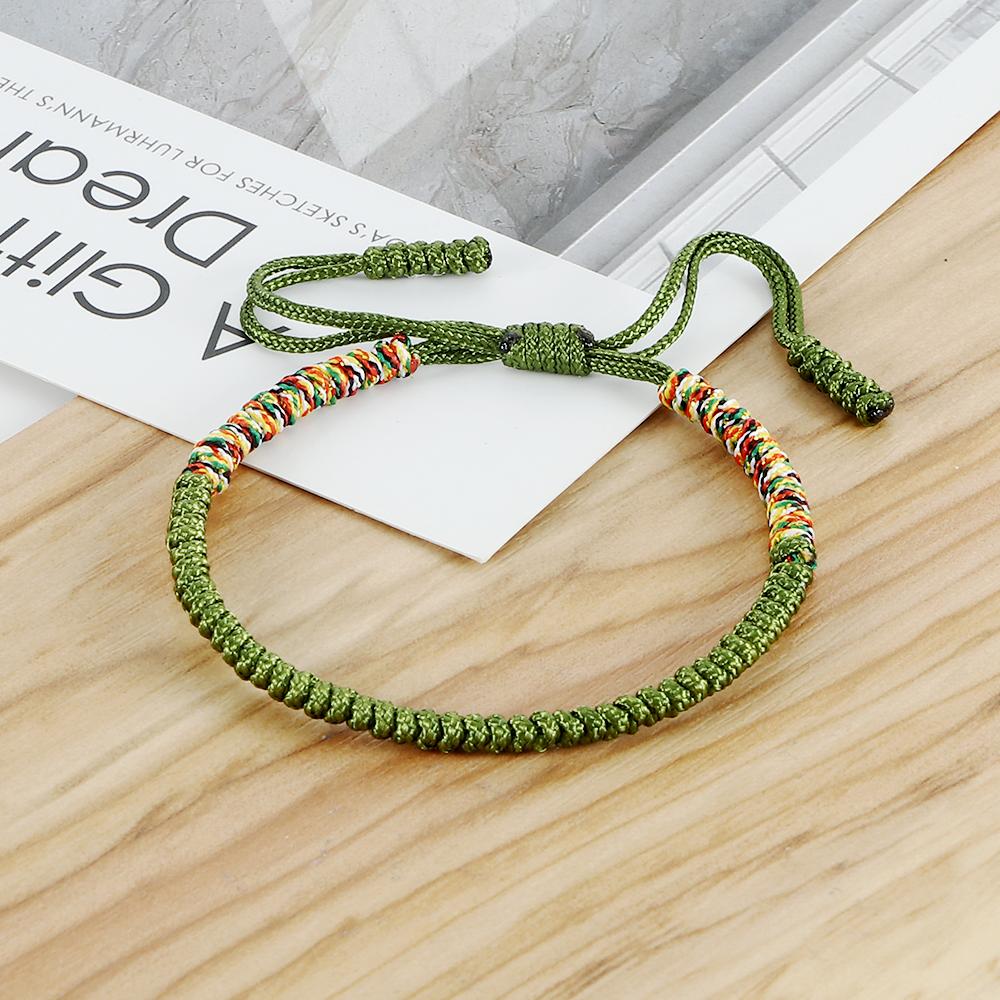A Handmade Tibetan Buddhist Bracelet, Lucky Bracelet, Woven Black and Red String Bracelet for Men and Women, Couple Jewelry Gift