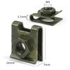 10pcs Car Motorcycle Scooter ATV Moped E-bike Plastic Cover Metal Retainer 6mm U-Type Clips with Nut M6
