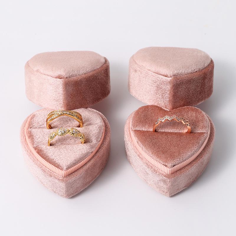 Heart-Shaped Velvet Jewelry Box - Custom Velvet Design